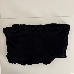 Makeup Forever Black Smocked Top